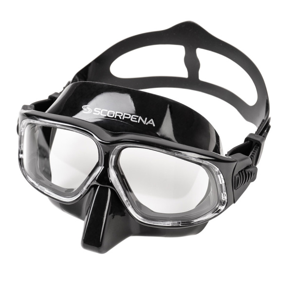 Маска Scorpena Apnea F1 (черный силикон; черный)